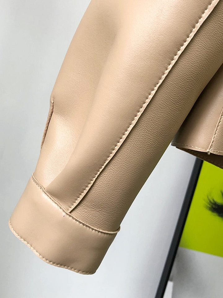 Leather Trench coat