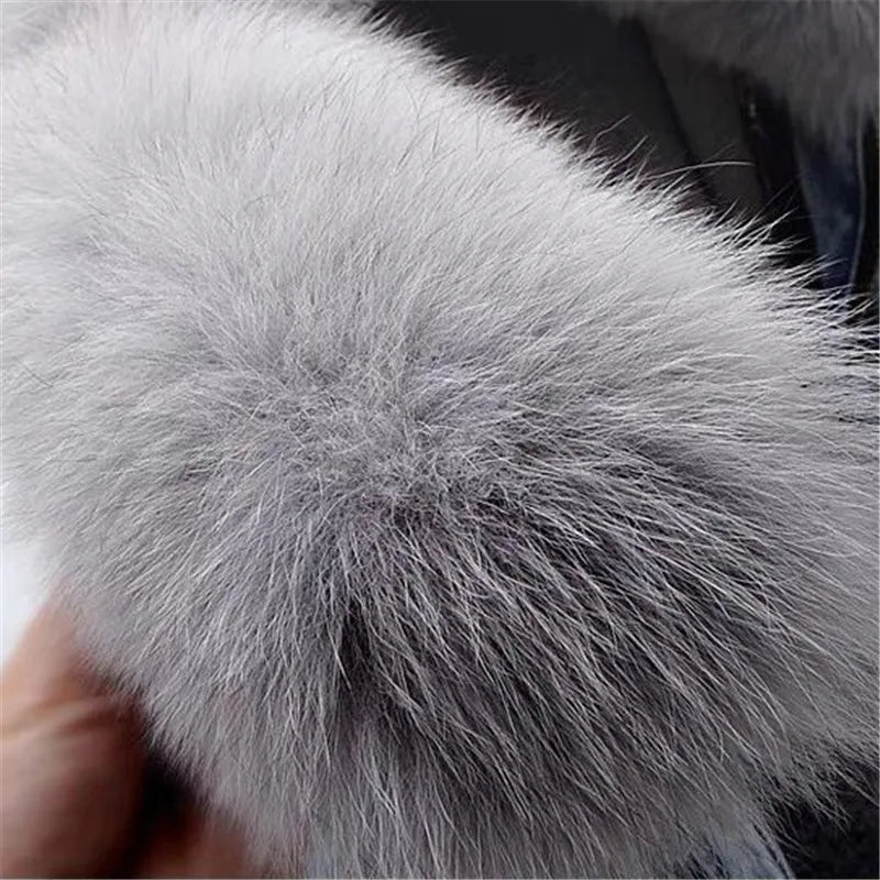 denim jacket with faux Fur collar