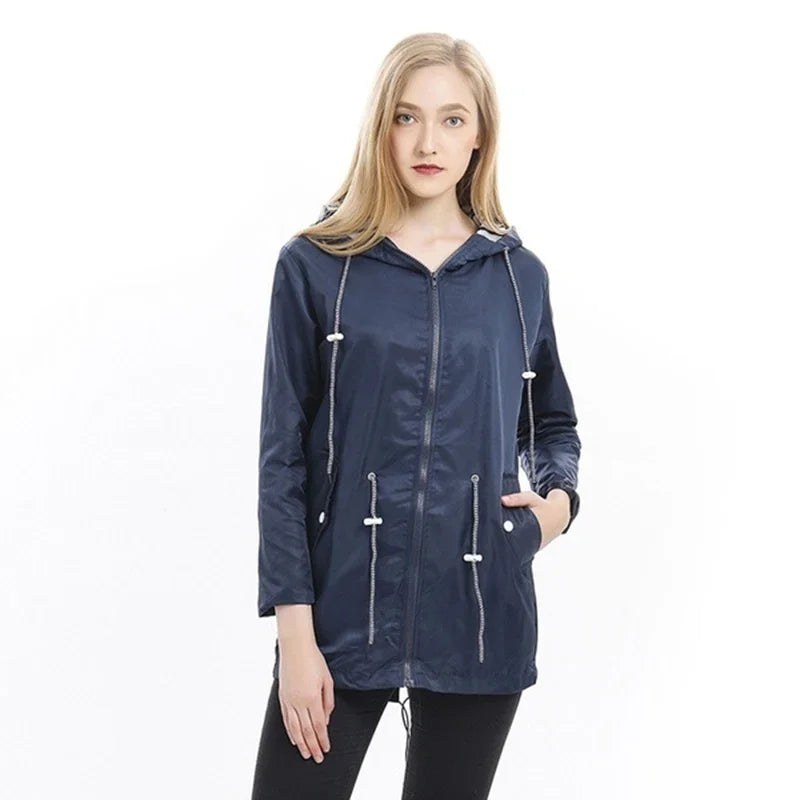 | Waterproof coat with hood