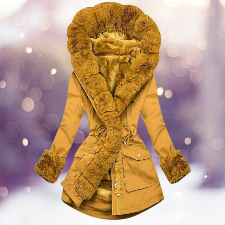 Warm jacket winter with Fur Lining for women