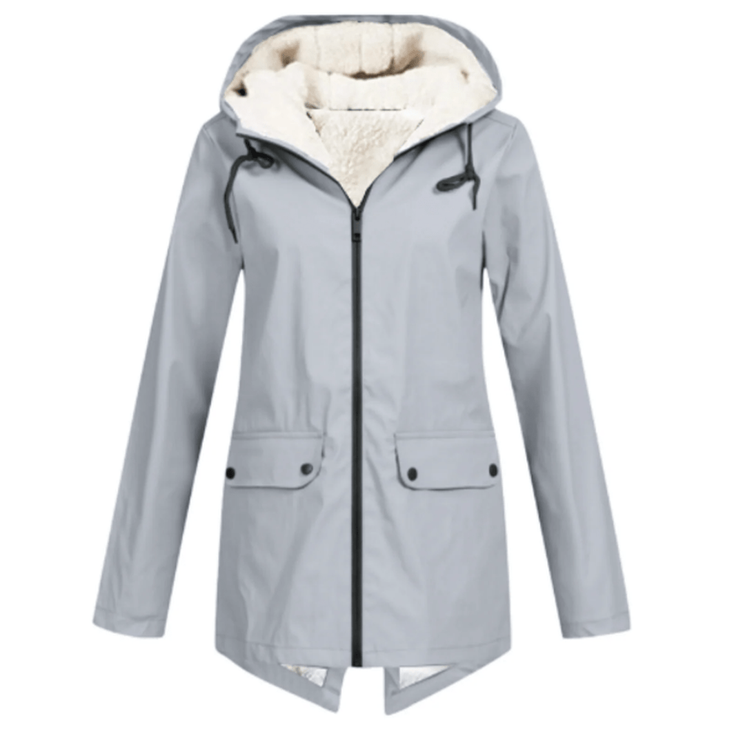 water-repellent Hat Trench coat with fleece Lining