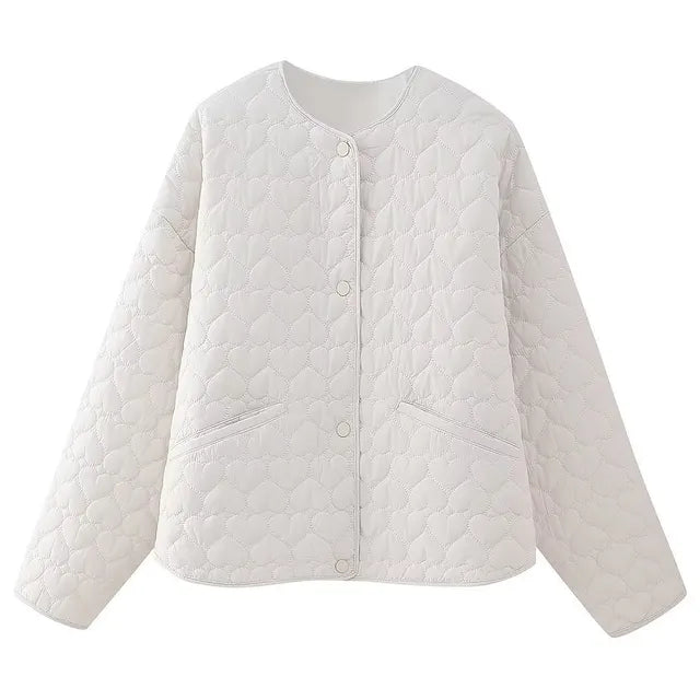 | Padded vests with heart pattern