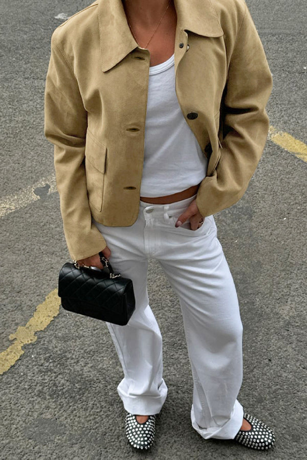 Suede moda jacket