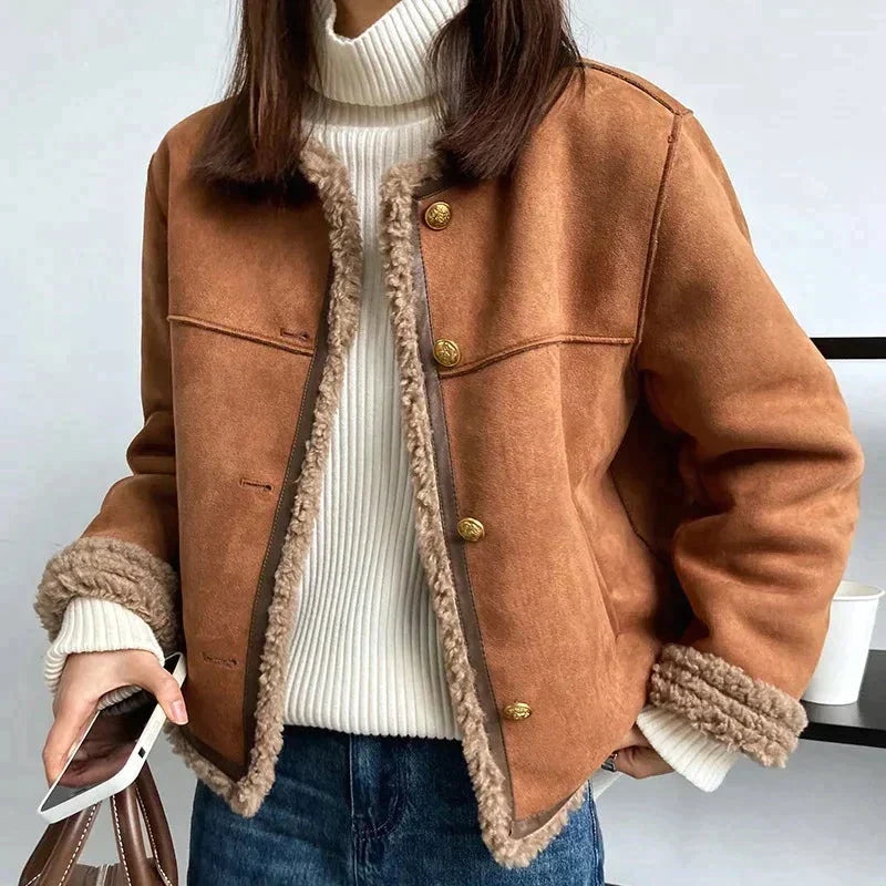 soft jacket with Lambswool