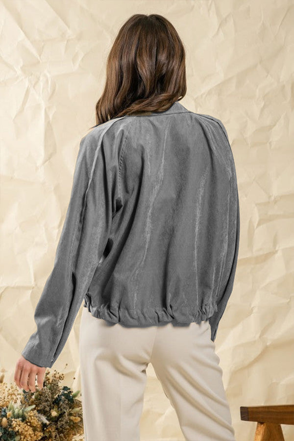 IN check Lapel double-button Two-pocket Midi jacket