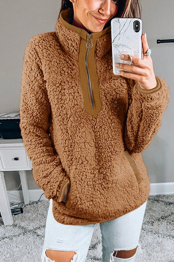 Bag high collar long-Sleeved Women&