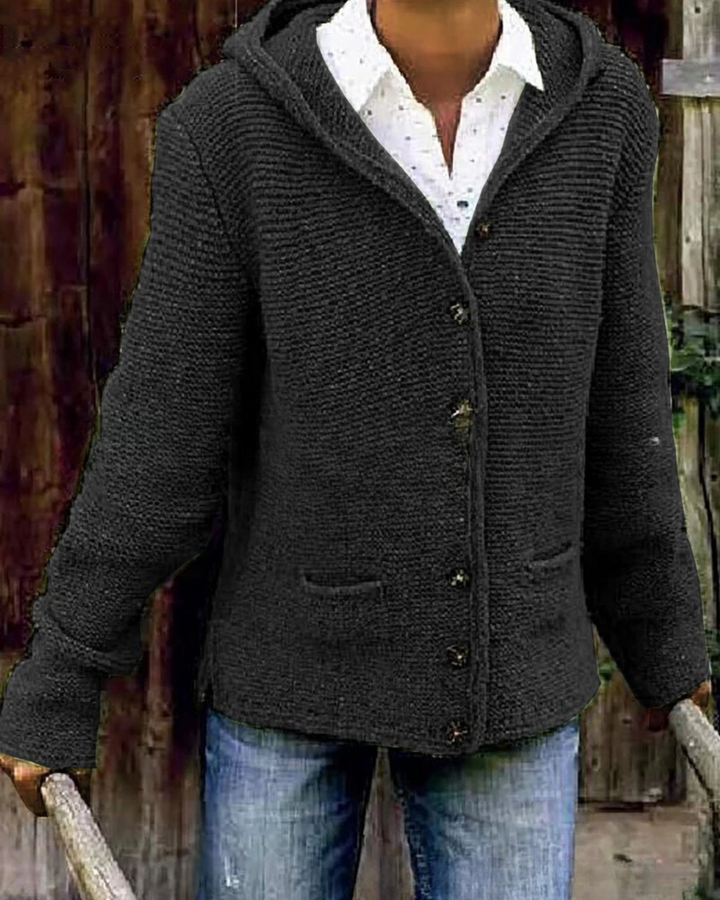 Jacket with hood and pockets