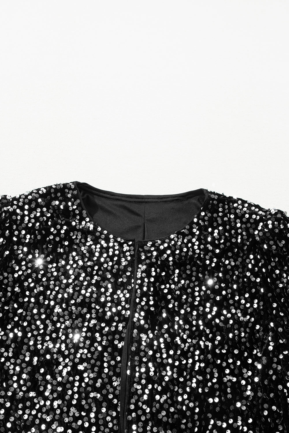 Jacket with Sequws and Open front
