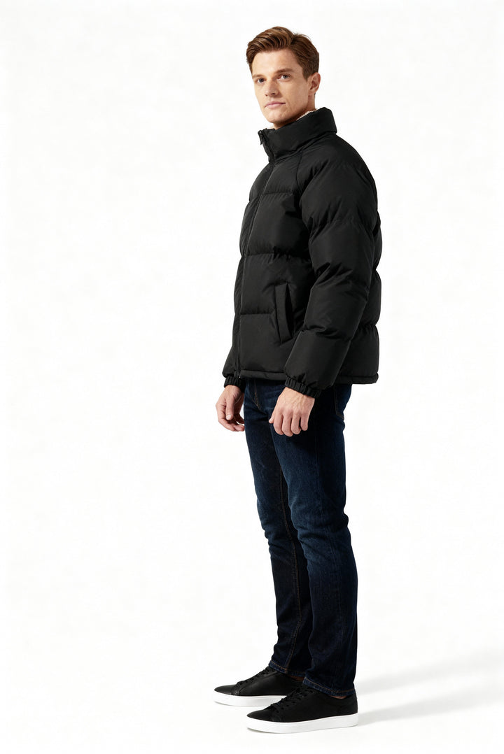 | Fleece-Lined Puffer Jacket