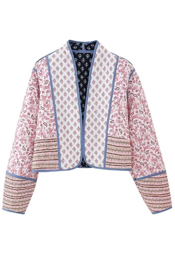 Reversible quilted jacket with Matching Small cotton jacket