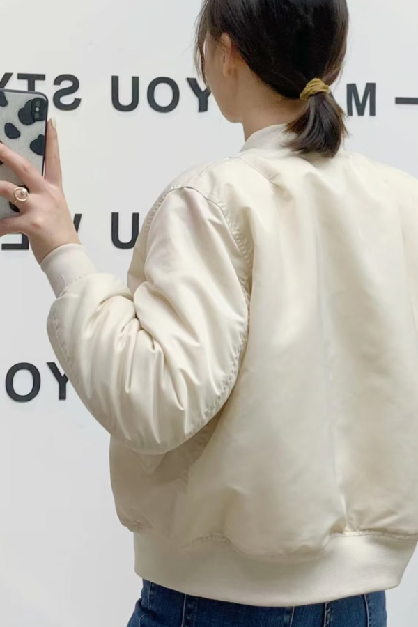 Collar Thickened One-Sided Flekka jacket Baseball jacket