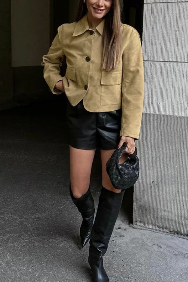 Suede moda jacket