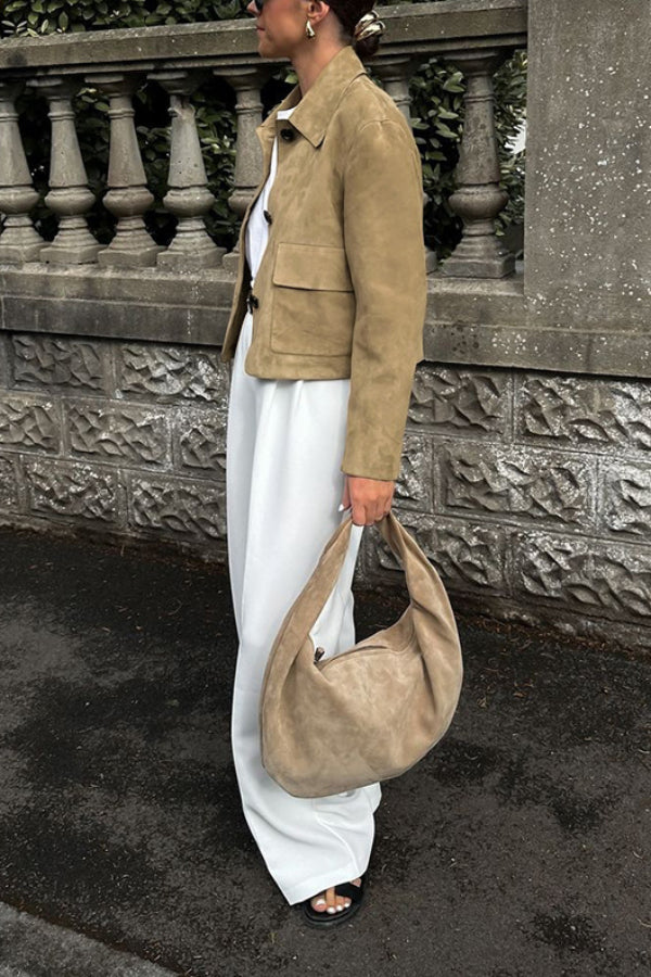 Suede moda jacket