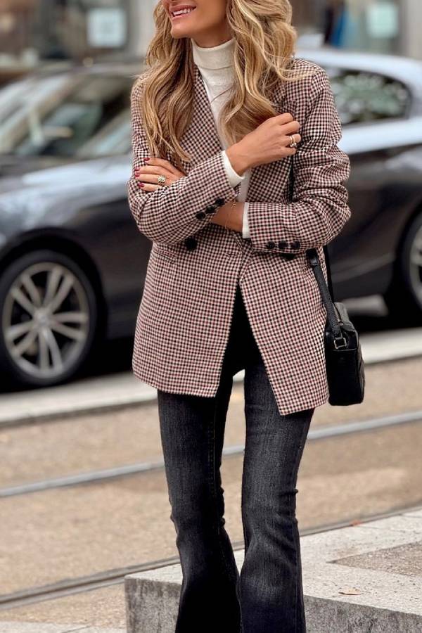 Must-Have in check Jacket for Fashionistas