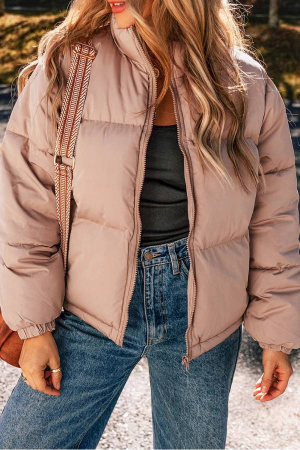 Pwk full zip quilted Puffer jacket
