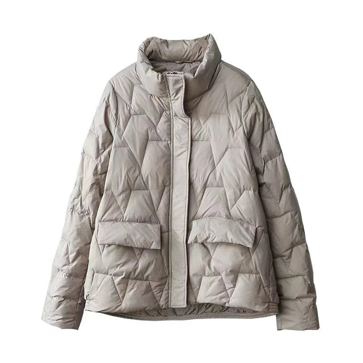 Ultralight padded Down jacket with stand collar for women