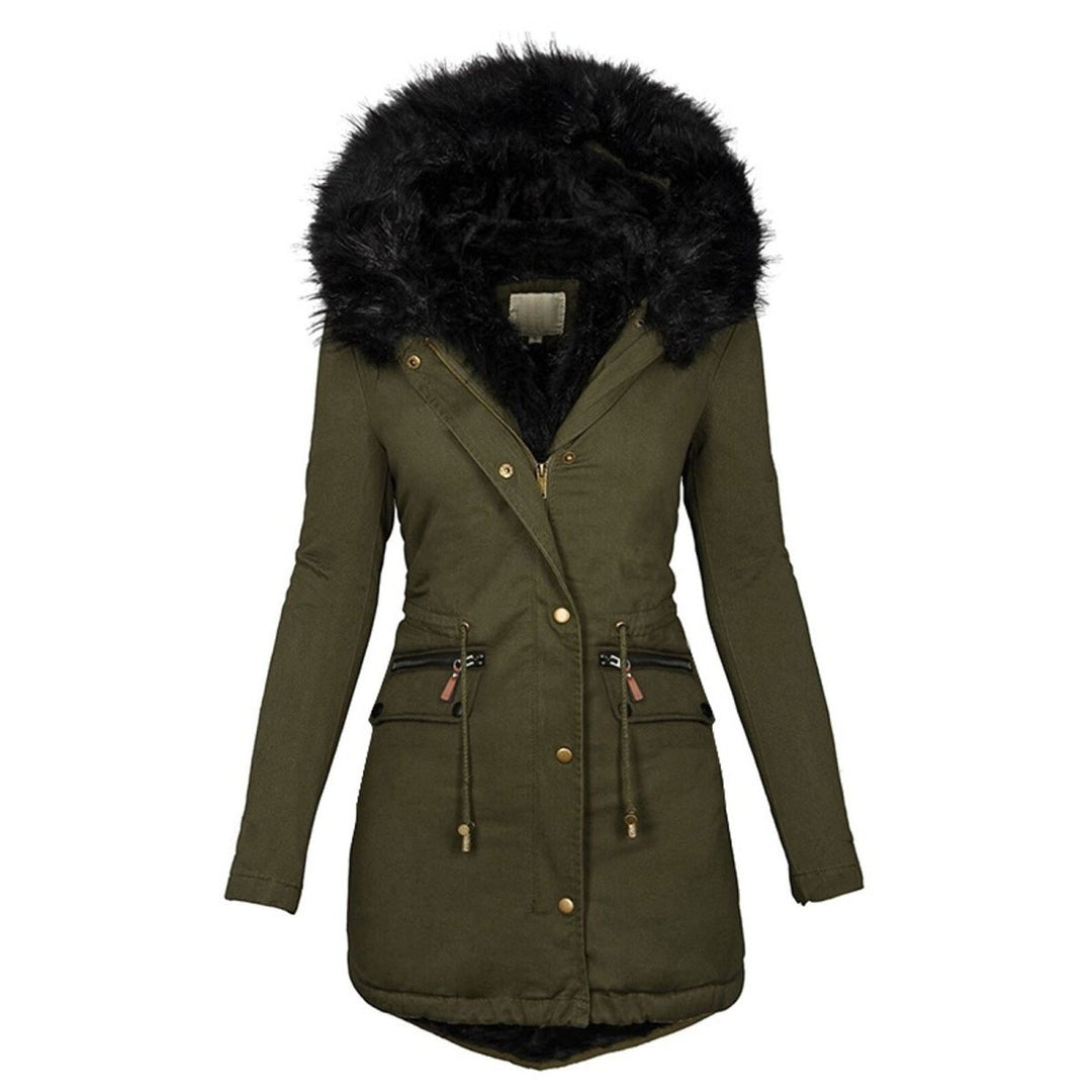 winter long with Adjustable Waist for Women&