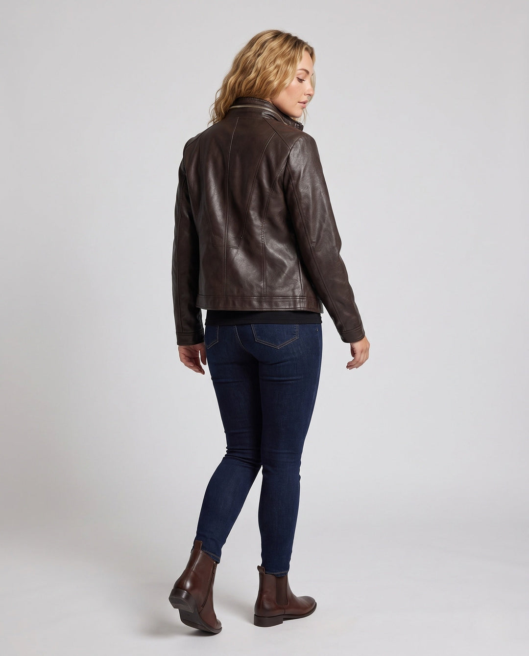 Women Stylish Faux Leather Jacket