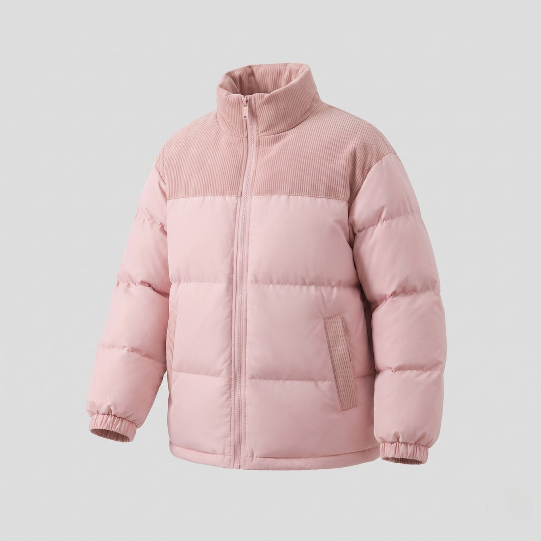 Ladies Fashion Down Jacket with High Collar